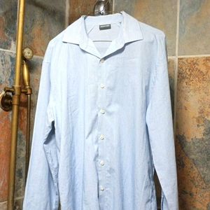 Kenneth Cole pin stripe Button Down, size 16 1/2, 34-35